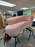 Pink Postmodern Velvet Cloud Sofa