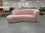 Pink Postmodern Velvet Cloud Sofa