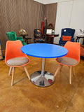 Modern plastic upholstered dining chairs