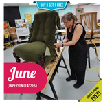 June In-Person Upholstery Workshops | Bring Your Own Project