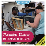 November Upholstery Classes | IN-PERSON & VIRTUAL OPTIONS