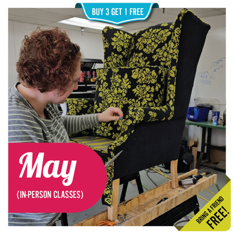 May In-Person Upholstery Workshops | Bring Your Own Project