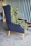Minecraft Tapestry Wingback Chair